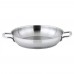 Winco SSOP-12 Stainless Steel 12 1/2 x 2 1/4 Round Omelet Pan