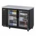 Turbo Air TBB-24-48SGD-N Super Deluxe Series 49 Two-Section Glass Door Narrow Back Bar Cooler