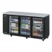 Turbo Air TBB-24-72SGD-N Super Deluxe Series 73 Three-Section Glass Door Narrow Back Bar Cooler