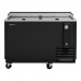 Turbo Air TBC-50SB-N6 50 Super Deluxe Series Two Section Underbar Bottle Cooler, Black - 14 Cu. Ft.