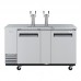 Turbo Air TBD-3SDD-N 69 Two Door Draft Beer Cooler Dispenser - 2 Tower, 4 Tap, S/S