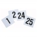 Winco TBN-25 1 to 25 Plastic Table Number