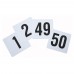 Winco TBN-50 1 to 50 Plastic Table Number