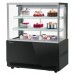 Turbo Air TBP48-54FN-B 47 Black Refrigerated Bakery Display Case with Lift-Up Front Glass - 17 Cu. Ft.