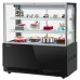 Turbo Air TBP60-54FN-B 59 Black Refrigerated Bakery Display Case with Lift-Up Front Glass - 22 Cu. Ft.