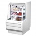 Turbo Air TCDD-36H-W-N 36 White Curved Glass High Profile Refrigerated Bakery Case - 2 Shelves