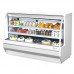 Turbo Air TCDD-72H-W-N 72 White Curved Glass High Profile Refrigerated Bakery Case - 2 Shelves