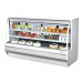 Turbo Air TCDD-96H-W-N 96 White Curved Glass High Profile Refrigerated Bakery Case - 2 Shelves