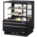 Turbo Air TCGB-36UF-B-N 37 Straight Front Black Refrigerated Bakery Display Case - 12 Cu. Ft.