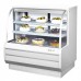Turbo Air TCGB-48DR-W 48 White Curved Glass Dry Bakery Case - 2 Shelves