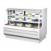 Turbo Air TCGB-60-W-N 60 White Curved Glass Refrigerated Bakery Case - 2 Shelves