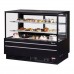 Turbo Air TCGB-60UF-B-N 61 Straight Front Black Refrigerated Bakery Display Case - 19 Cu. Ft.