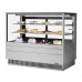 Turbo Air TCGB-60UF-S-N 60 Straight Front Stainless Steel Refrigerated Bakery Display Case - 19 Cu. Ft.