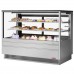 Turbo Air TCGB-72UF-S-N 72 Straight Front Stainless Steel Refrigerated Bakery Display Case - 23 Cu. Ft.