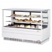 Turbo Air TCGB-72UF-W-N 73 Straight Front White Refrigerated Bakery Display Case - 23 Cu. Ft.