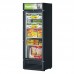 Turbo Air TGF-15SDB-N 26 Glass Swing Door Black Merchandiser Freezer - 13 Cu. Ft. - Super Deluxe Series