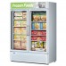 Turbo Air TGF-47SDW-N Super Deluxe Series 51 White Two Glass Swing Door Freezer Merchandiser - 39 Cu. Ft.