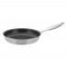 Winco TGFP-10NS Stainless Steel 10-5/8 Tri-Ply Induction Ready Non-Stick Fry Pan - Excalibur Finish