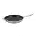 Winco TGFP-14NS Stainless Steel 14-1/2 Tri-Ply Induction Ready Non-Stick Fry Pan - Excalibur Finish