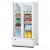 Turbo Air TGM-35SDHW-N Super Deluxe Series 40 White Two Glass Swing Door Refrigerated Merchandiser - 32 Cu. Ft.
