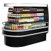 Turbo Air TIOM-36RSB-N 48 Black 3/4 Oval Island Display Self-Serve Refrigerated Merchandiser - 20 Cu. Ft.