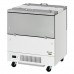 Turbo Air TMKC-34-2-WS-N6 Super Deluxe Series 34 White Dual Sided Access Milk Cooler - 12 Cu. Ft. - 8 Crates
