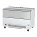 Turbo Air TMKC-58-2-WS-N6 Super Deluxe Series 58 White Dual Sided Access Milk Cooler - 22 Cu. Ft. - 16 Crates