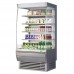 Turbo Air TOM-36DXS-N 36 Extra-Deep Stainless Steel Vertical Open Display Merchandiser w/ Glass Side Panels - 17 Cu. Ft.