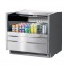 Turbo Air TOM-36UC-S-N 36 Low Profile Stainless Steel Drop-In Horizontal Open Display Case w/ Solid Side Panel - 5 Cu. Ft.