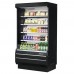 Turbo Air TOM-40B-SP-N 39 Full-Height Vertical Open Display Merchandiser w/ Stainless Steel Interior & Solid Side Panels - 14 Cu. Ft.