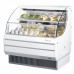 Turbo Air TOM-40LW-N 39 Horizontal Open Display Merchandiser, Low Profile, White - 1 Shelf