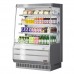 Turbo Air TOM-40MS-N 39 Mid-Height Stainless Steel Vertical Open Display Merchandiser w/ Glass Side Panels - 9 Cu. Ft.