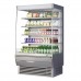 Turbo Air TOM-48DXS-N 48 Extra-Deep Stainless Steel Vertical Open Display Merchandiser w/ Glass Side Panels - 23 Cu. Ft.