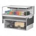 Turbo Air TOM-48L-UF-W-1SI-N 48 Low Profile White Drop-In Horizontal Open Display Case w/ Glass Side Panel - 6 Cu. Ft.