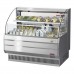 Turbo Air TOM-50LS-N 51 Low-Profile Stainless Steel Horizontal Open Display Merchandiser w/ Glass Side Panels - 10 Cu. Ft.