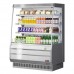 Turbo Air TOM-50MS-N 51 Mid-Height Stainless Steel Vertical Open Display Merchandiser w/ Glass Side Panels - 12 Cu. Ft.