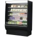 Turbo Air TOM-60DXB-SP-N 60 Extra-Deep Vertical Open Display Merchandiser w/ Stainless Steel Interior & Solid Side Panels - 29 Cu. Ft.