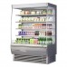 Turbo Air TOM-60DXS-N 60 Extra-Deep Stainless Steel Vertical Open Display Merchandiser w/ Glass Side Panels - 19 Cu. Ft.