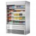 Turbo Air TOM-60ES-N 60 Stainless Steel Vertical Air Curtain Open Display Merchandiser - 29 Cu. Ft.