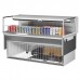 Turbo Air TOM-60L-UF-W-1SI-N 60 Low Profile White Drop-In Horizontal Open Display Case w/ Glass Side Panel - 8 Cu. Ft.