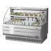 Turbo Air TOM-60LS-N 63 Low-Profile Stainless Steel Horizontal Open Display Merchandiser w/ Glass Side Panels - 12 Cu. Ft.