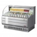 Turbo Air TOM-60SS-N 63 Slim-Profile Stainless Steel Horizontal Open Display Merchandiser w/ Glass Side Panels - 11 Cu. Ft.