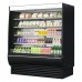 Turbo Air TOM-72DXB-SP-N 69 Extra-Deep Vertical Open Display Merchandiser w/ Stainless Steel Interior & Solid Side Panels - 34 Cu. Ft.