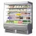 Turbo Air TOM-72DXS-N 69 Extra-Deep Stainless Steel Vertical Open Display Merchandiser w/ Glass Side Panels - 34 Cu. Ft.