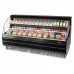 Turbo Air TOM-75LB-N 75 Low Profile Horizontal Black Open Display Merchandiser - 2 Shelves