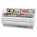 Turbo Air TOM-75LW-N 75 Low Profile Horizontal White Open Display Merchandiser - 2 Shelves