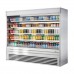 Turbo Air TOM-96ES-N 93 Stainless Steel Vertical Air Curtain Open Display Merchandiser - 45 Cu. Ft.