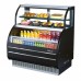 Turbo Air TOM-W-40SB-N 40 Open Display Merchandiser Combination Case with Refrigerated Top Shelf Combo Case