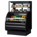 Turbo Air TOM-W-40SB-UF-N 39 Open Display Merchandiser Combination Case w/ European Straight Front Refrigerated Top Display Case - 4.2 Top/6.4 Bottom Cu. Ft.