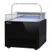 Turbo Air TOS-30NN-D-B 30 Black Open Display Sandwich & Cheese Merchandiser with Top Shelf - 1.3 Cu. Ft.